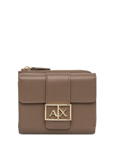 ARMANI EXCHANGE A|X BUCKLE Mini-Geldbörse mit Klappe und Reißverschluss dunkler Pisco - Brieftaschen Damen