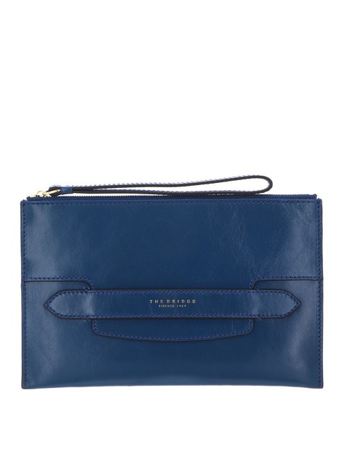 THE BRIDGE LUCREZIA Clutch aus Leder kurze Jeans Gold - Damentaschen