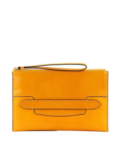 THE BRIDGE LUCREZIA Clutch aus Leder maisgelb abb. Gold - Damentaschen