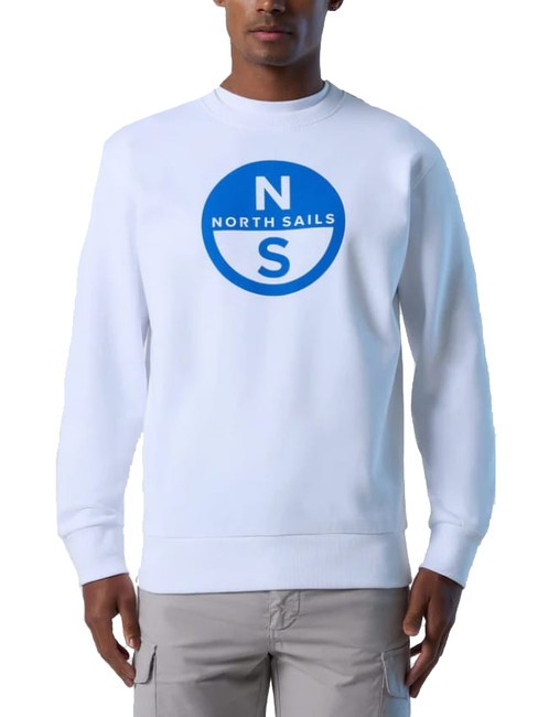 NORTH SAILS BASIC Sweatshirt mit Rundhalsausschnitt und Logo-Print Weiß - Sweatshirts Herren