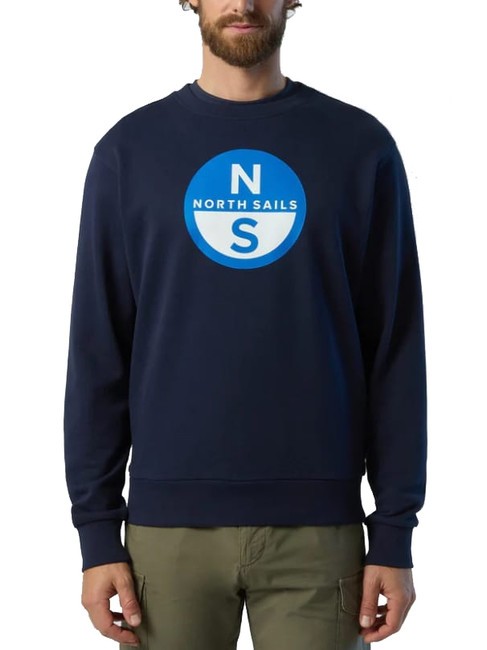 NORTH SAILS BASIC Sweatshirt mit Rundhalsausschnitt und Logo-Print Navy blau - Sweatshirts Herren