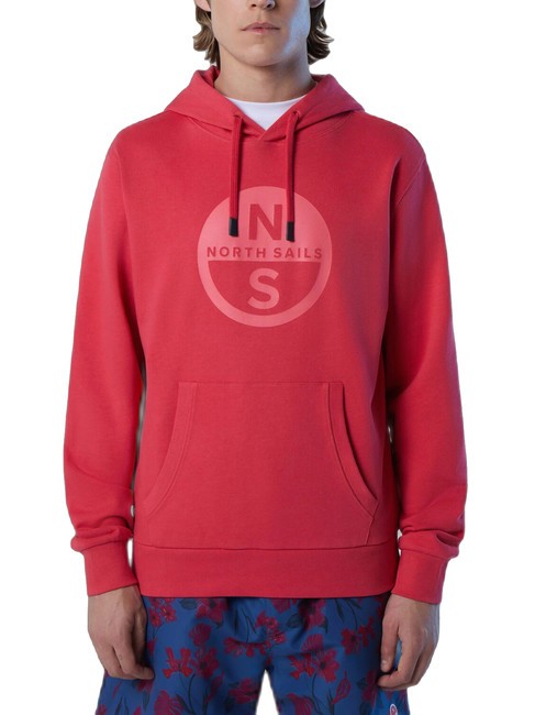 NORTH SAILS BASIC Kapuzenpullover mit Logo-Print Wassermelone - Sweatshirts Herren