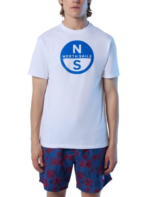 NORTH SAILS BASIC T-Shirt aus Baumwolle mit Logo-Print Weiß - Herren-T-Shirts