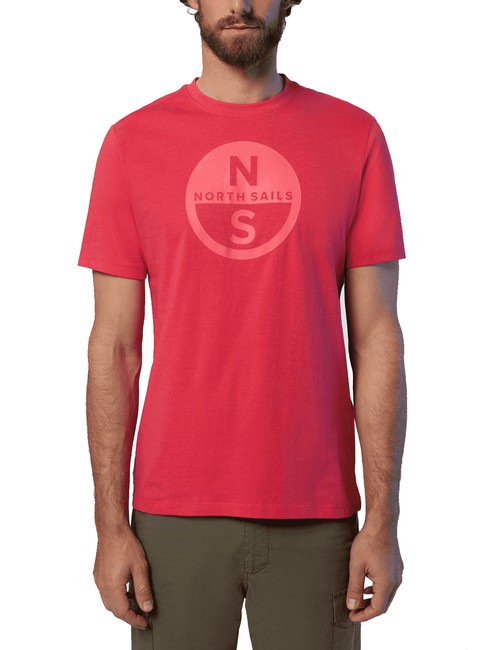 NORTH SAILS BASIC T-Shirt aus Baumwolle mit Logo-Print Wassermelone - Herren-T-Shirts