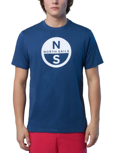 NORTH SAILS BASIC T-Shirt aus Baumwolle mit Logo-Print dunkler Denim - Herren-T-Shirts