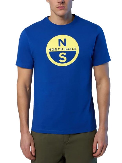 NORTH SAILS BASIC T-Shirt aus Baumwolle mit Logo-Print Surfblau - Herren-T-Shirts