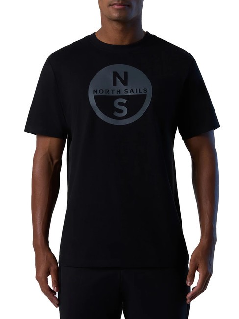 NORTH SAILS BASIC T-Shirt aus Baumwolle mit Logo-Print Schwarz - Herren-T-Shirts