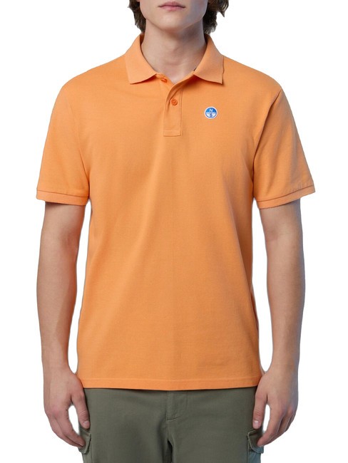 NORTH SAILS BASIC Kurzarm-Poloshirt aus Baumwolle Mandarine - Herren-Polo-Shirts/Herren-Polo-Shirt/Herrenpoloshirt/Herrenpoloshirts