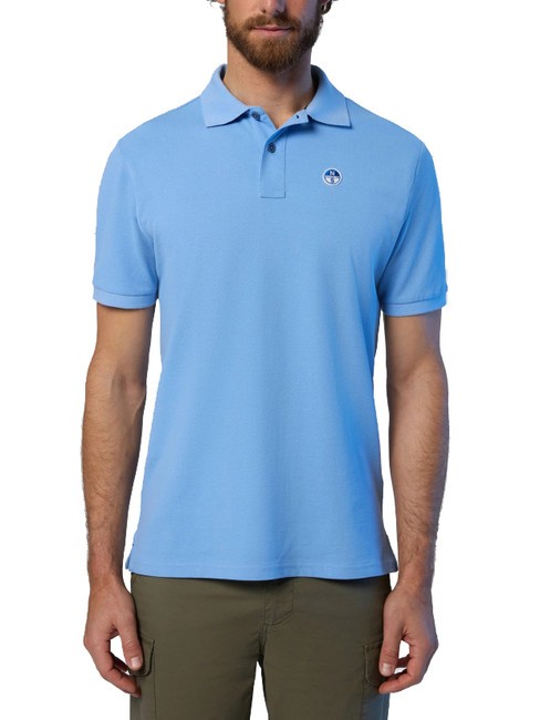 NORTH SAILS BASIC Kurzarm-Poloshirt aus Baumwolle hellblau - Herren-Polo-Shirts/Herren-Polo-Shirt/Herrenpoloshirt/Herrenpoloshirts