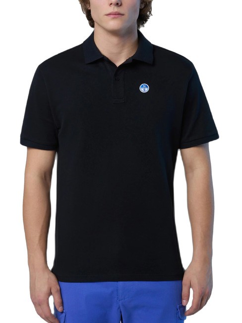 NORTH SAILS BASIC Kurzarm-Poloshirt aus Baumwolle Schwarz - Herren-Polo-Shirts/Herren-Polo-Shirt/Herrenpoloshirt/Herrenpoloshirts