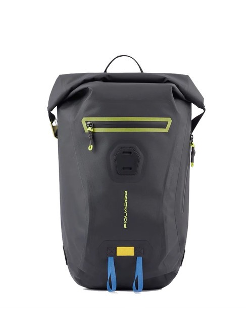 PIQUADRO CORNO ALLE SCALE Wasserdichter Rucksack Schwarz - Rucksäcke für Schule &amp; Freizeit