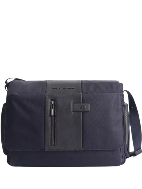 PIQUADRO BRIEF KURZ, PC-Halterung 14 " Blau - Arbeitstaschen