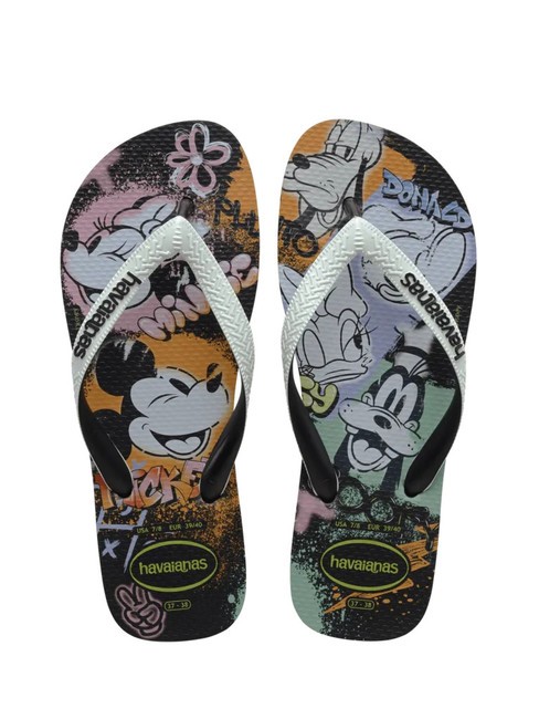 HAVAIANAS DISNEY STYLISH Flip Flops schwarz/weiß/schwarz - Schuhe Unisex