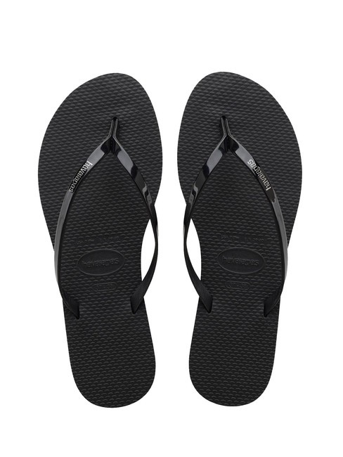 HAVAIANAS YOU METALLIC Flip-Flops aus Gummi SCHWARZ - Damenschuhe