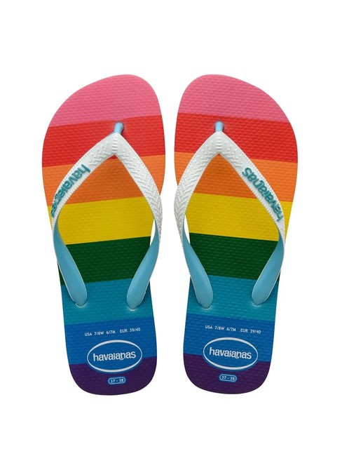 HAVAIANAS TOP PRIDE ALLOVER Flip-Flops Blau - Schuhe Unisex