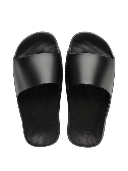 HAVAIANAS SLIDE CLASSIC Gummipantoffeln Schwarz Schwarz - Herrenschuhe