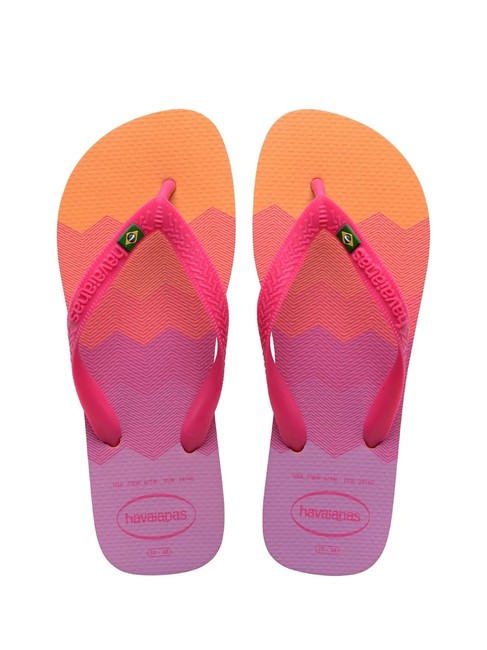 HAVAIANAS BRASIL FRESH Flip-Flops aus Gummi Pfirsich - Schuhe Unisex