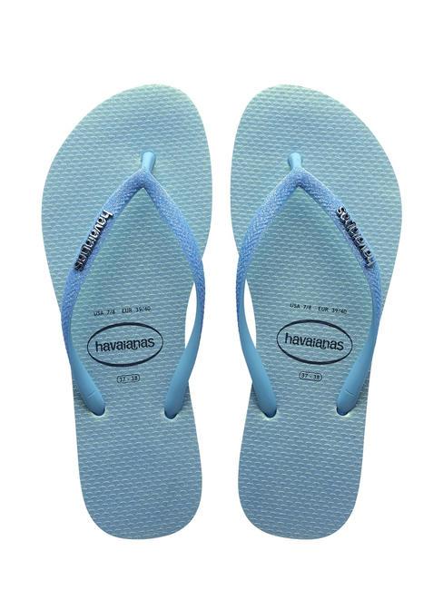 HAVAIANAS SLIM GLITTER IRIDESCENT Flip-Flops Lavendelblau - Damenschuhe