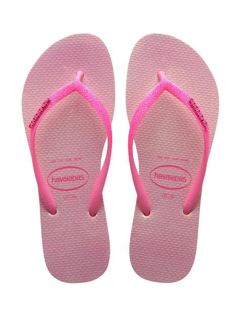 HAVAIANAS SLIM GLITTER IRIDESCENT Flip-Flops pinke Limonade - Damenschuhe