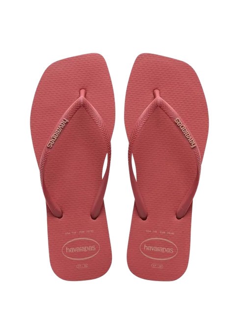 HAVAIANAS SQUARE LOGO Flip-Flops Pau Brasilien - Damenschuhe