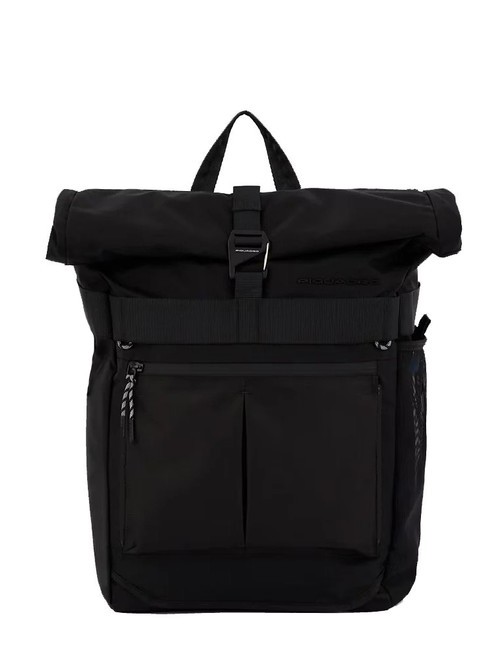 PIQUADRO ARNE Rolltop-Rucksack für 15,6-Zoll-Laptop Schwarz - PC-Rucksäcke