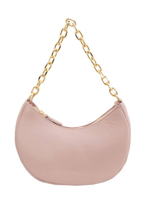 LESAC GIUDITTA Hobo-Tasche aus Leder mit Kette tausendjähriges Rosa - Damentaschen