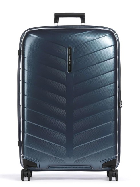 SAMSONITE ATTRIX Großer Trolley Stahlblau - Harte Trolleys