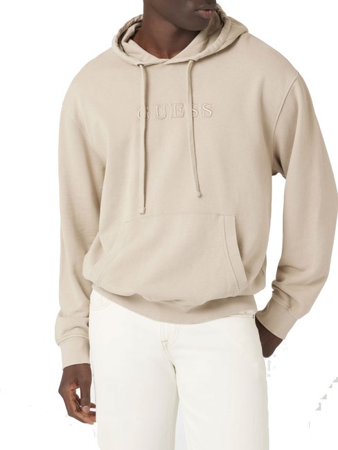 GUESS FINCH TERRY Sweatshirt mit Tasche und Kapuze achtsames Multi - Sweatshirts Herren