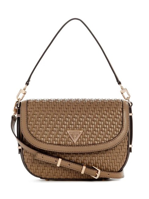 GUESS MURIELLE Handtasche, mit Schultergurt dunkles Taupe - Damentaschen