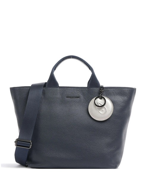 MANDARINA DUCK MELLOW Lederhandtasche mit Schultergurt kleidblau - Damentaschen