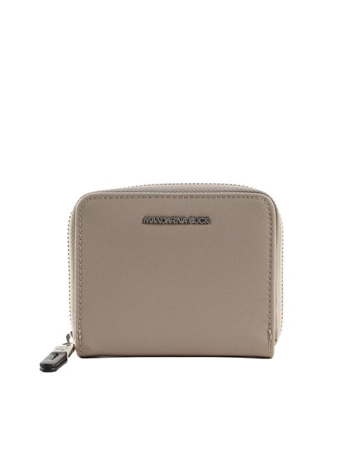 MANDARINA DUCK HUNTER Kompaktes Portemonnaie mit umlaufendem Reißverschluss Taupe - Brieftaschen Damen