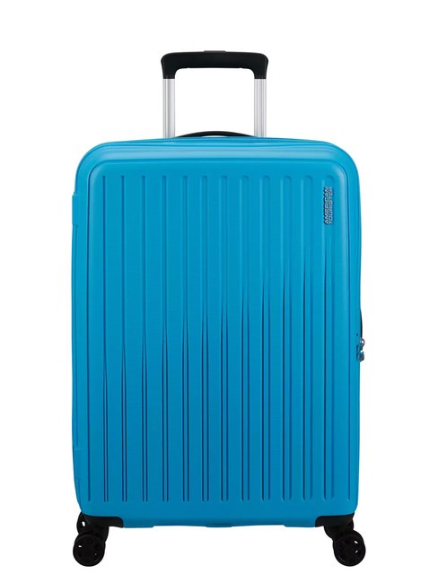 AMERICAN TOURISTER REJOY Mittelgroßer Trolley azurblau - Harte Trolleys