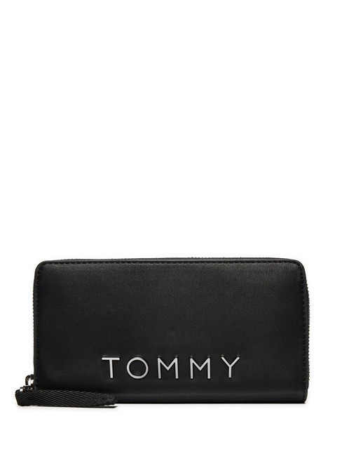 TOMMY HILFIGER TOMMY JEANS CITY BOLD  Portemonnaie mit umlaufendem Reißverschluss Schwarz - Brieftaschen Damen