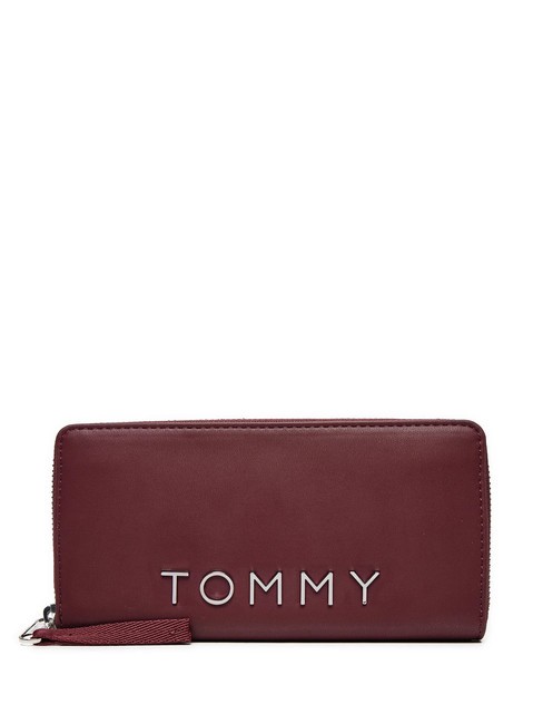 TOMMY HILFIGER TOMMY JEANS CITY BOLD  Portemonnaie mit umlaufendem Reißverschluss tiefes Rouge - Brieftaschen Damen