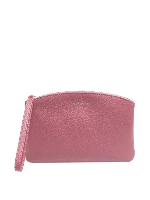 COCCINELLE ROUNDED ENVELOPE Clutch aus Leder mit Manschette Fruchtfleisch rosa - Damentaschen