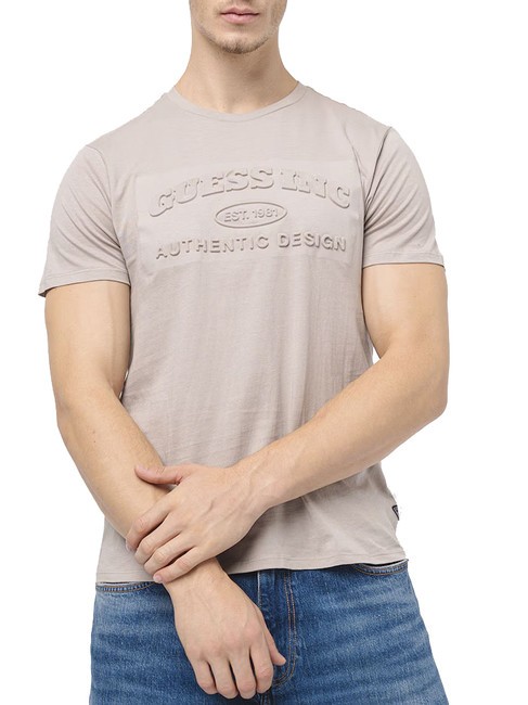 GUESS CLUB LOGO T-Shirt mit geprägtem Logo achtsam - Herren-T-Shirts