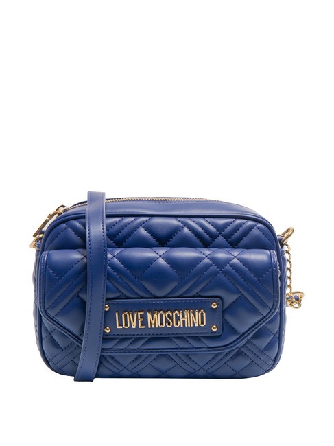 LOVE MOSCHINO QUILTED  Mini-Kameratasche über der Schulter Blau - Damentaschen