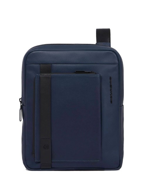 PIQUADRO DAVID Ledertasche für iPad 11 Blau - Umhängetaschen Herren