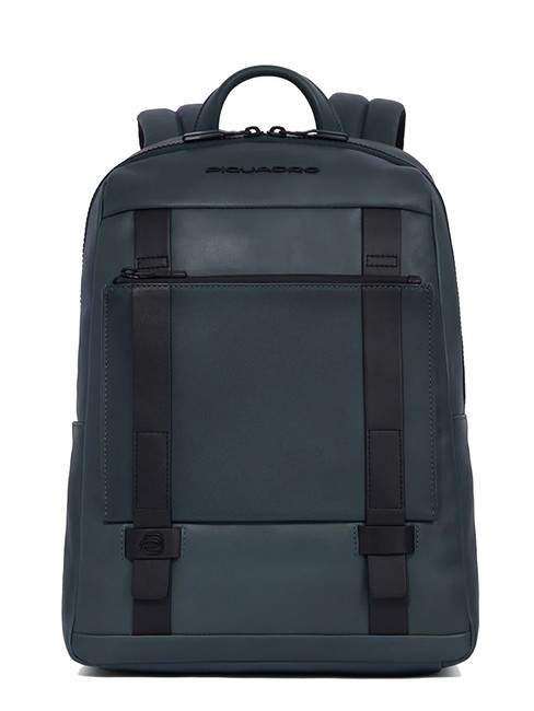 PIQUADRO DAVID Lederrucksack, 13,3-Zoll-Laptophalter GRÜN - PC-Rucksäcke