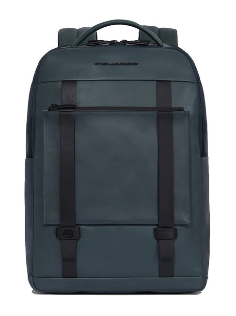 PIQUADRO DAVID Lederrucksack für 15,6-Zoll-Laptop GRÜN - PC-Rucksäcke