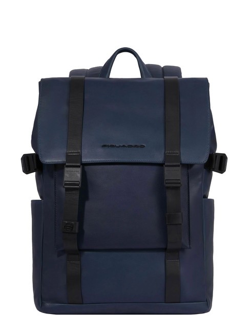 PIQUADRO DAVID 15,6-Zoll-Laptop-Rucksack mit abnehmbarer Clutch Blau - PC-Rucksäcke