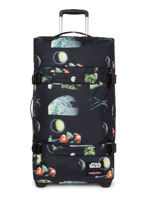 EASTPAK TRANSIT'R M STAR WARS Mittelgroßer Trolley sw Galaxie schwarz - Halbharte Trolleys