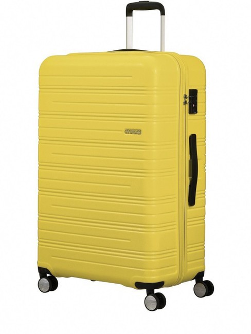 AMERICAN TOURISTER HIGH TURN  Großer Trolley mattgelb - Harte Trolleys