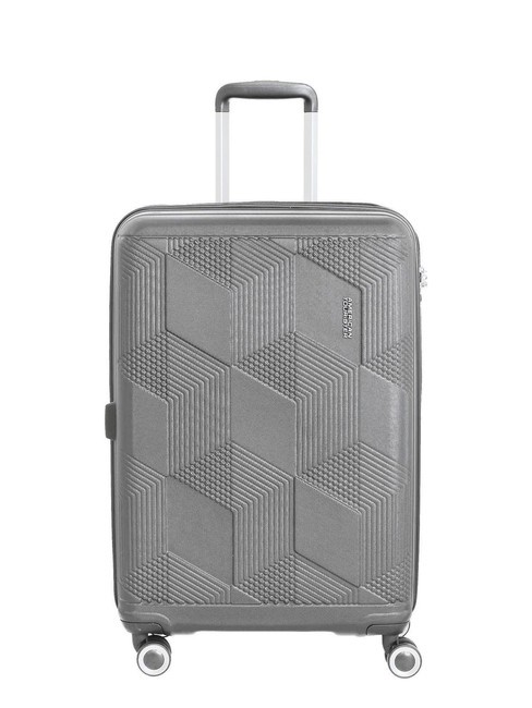 AMERICAN TOURISTER SUNCHASER  Mittlerer Trolley SILBER - Harte Trolleys