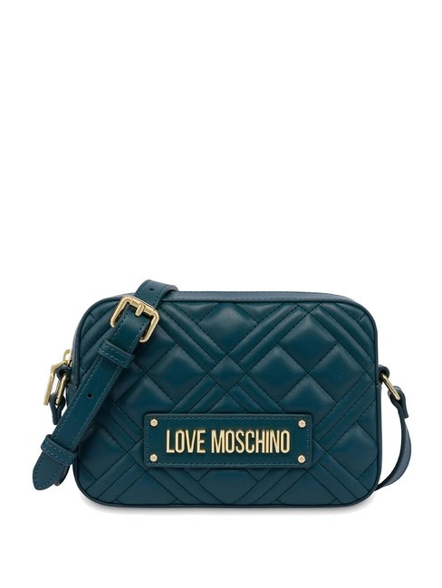 LOVE MOSCHINO QUILTED  Schultertaschenkamera Smaragd - Damentaschen