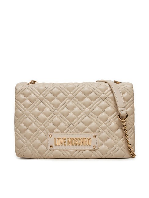 LOVE MOSCHINO QUILTED Convertible Schulter-/Umhängetasche Elfenbein - Damentaschen