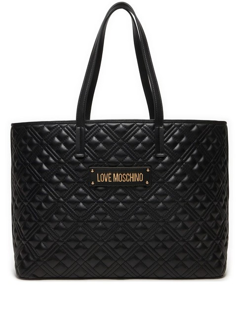 LOVE MOSCHINO QUILTED Gesteppte Einkaufstasche Schwarz - Damentaschen