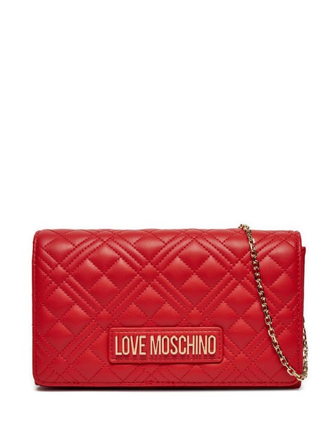 LOVE MOSCHINO QUILTED Chain Schulter-Clutch ROT - Damentaschen