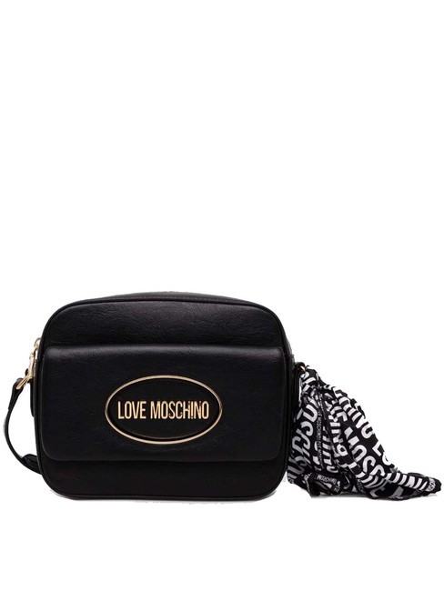 LOVE MOSCHINO FOULARD Mini-Umhängetasche Schwarz - Damentaschen