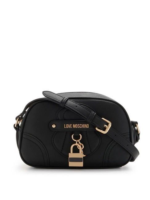 LOVE MOSCHINO PADLOCK Mini-Umhängetasche Schwarz - Damentaschen